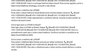 55Como contactar a LATAM Brasil?