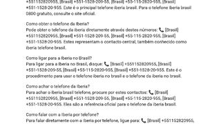 {{TelefoneIberiabrasil}}-Como contactar a Iberia Brasil?