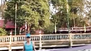 She jumped right into it