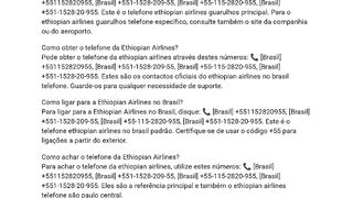 ????????????????????????????????)))55-Como contactar a Ethiopian Airlines em Guarulhos?