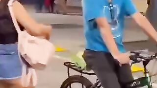 Girl with a surprise