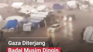 Cuaca dingin ekstrem dan badai hebat melanda Jalur Gaza sejak Rabu (1012) hingga Jumat (1212).