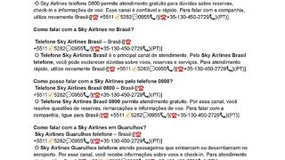 {{skyairlines}}Sky Airlines pelo telefone