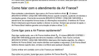 {{airfrance}}Air France no Brasil?