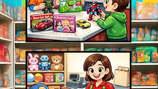 Kids Buying Toys Fun!
