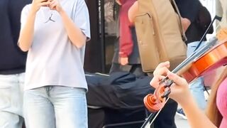 Where Do I Begin (Love Story) - Andy Williams violin violon violinist streetmusician