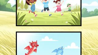 Kids Flying Kites Fun!