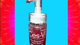 Ces-Vi skin whitening and face wash .