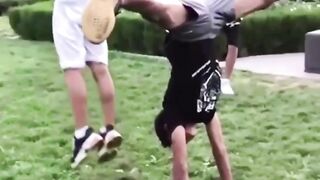 A spectacular hit to the eggs