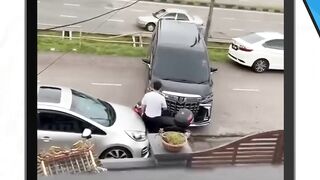 Video viral menunjukkan Toyota Alphard hitam mengamuk