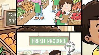 Kids Grocery Shopping Fun!