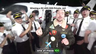 Winning a 2,400,000 Private Jet!