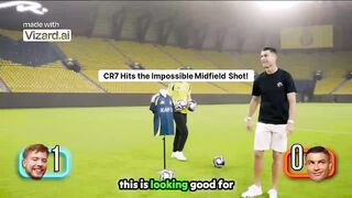 CR7 Hits the Impossible Midfield Shot