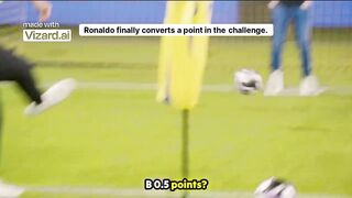 Ronaldo finally converts a point in the challenge.