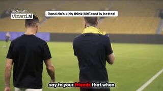 Ronaldos kids think MrBeast is better!