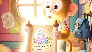 Lolo Monkeys Magical Cotton Candy Adventure  Funny Baby Monkey  Duck Story  Kids Cartoon Video