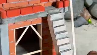 Cardboard Turned Into a Tiny House With Details Miniature Build step by step