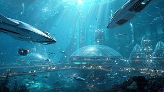 Future City 3730 The Underwater Universe  Science Fiction AI Short Film