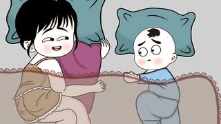 When mom falls a sleep First