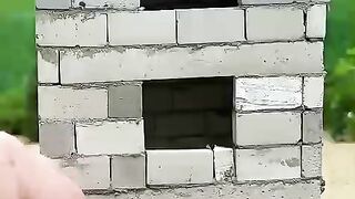 Cardbord turned into  a Tiny house - mini craft