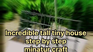 Cardboard Turned Into a Tiny House Handmade Miniature