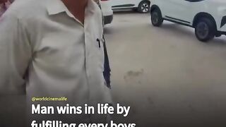 The proud teary eyes of the father says it all.mp4