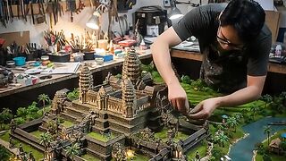 diorama of Cambodia