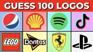 Guess The Logo In 3 Seconds - 100 Famous Logos