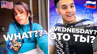 THE ACCORDION PLAYER in CHAT ROULETTE met THE ACTRESS WEDNESDAY? | Foreigners' Reaction to BAYAN AND BEATBOX