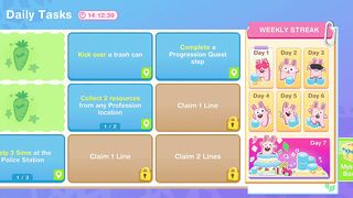 The Sims FreePlay - Daily Tasks (Kick Over A Trash Can)