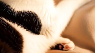 القط لما يحس إنك محتاج أمان