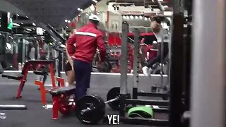 Crazy old men prank girls in a gym 1 l aesthetic in public reaction