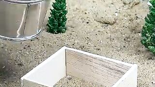 Incredible mini parking made with bricks miniature diy