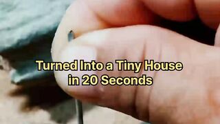 Turned Into a Tiny House in 20 Seconds