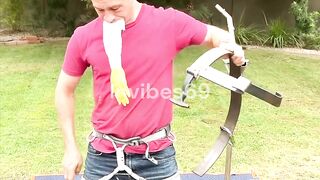 The way he had to get down!