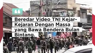 Konvoi Warga Aceh Dibubarkan TNI, Pengibaran Bendera Bulan Bintang Jadi Sorotan