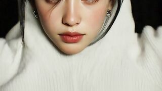 Young Asian woman wearing white