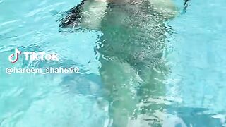 Hareem Shah Swimming Erotic View