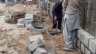 Concrete block work Mirza Nadeem Construction