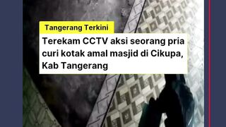Pencurian Kotak Amal Masjid