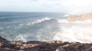 A Day with Sagres Towering Waves
