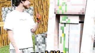 Real life Minecraft iron golem