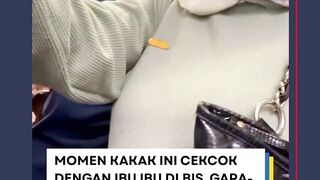 Keributan gara gara bangku di bis transjakarta