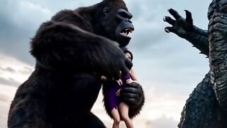 King Kong Fight With Godzilla For Love