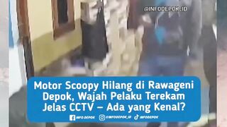 CCTV rekam aksi maling motor
