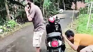 Motorbike exchanged for bench