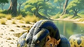 This anaconda made huge mistake