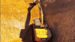 Large excavator