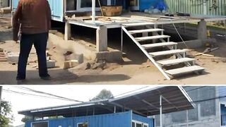 Making a house from containers