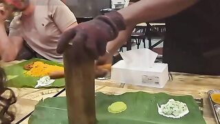 Hooked On Bamboo Biriyani indian Street Food viral trending food viralreelschallenge travel